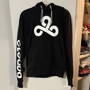 Cloud 9 Black and White Logo Hoodie